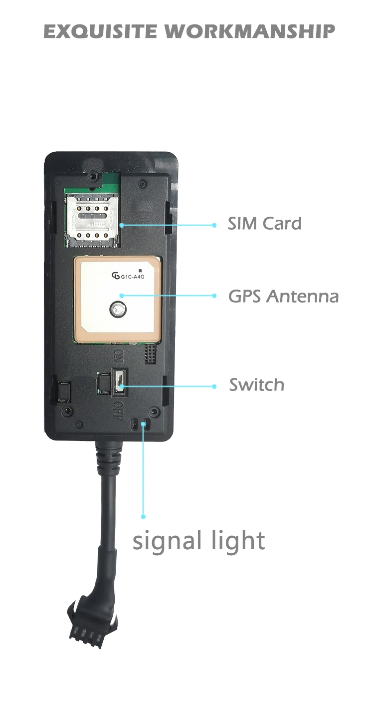 Motorcycle 4G GPS Tracker with Turn Over Alarm-Kg08