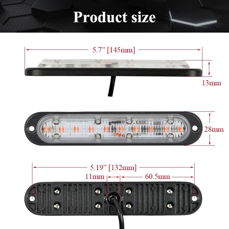 12V 24V Truck Trailer LED Indicator Lamp Bus Side Marker Position Clearance Light for Caravan Van Lorry