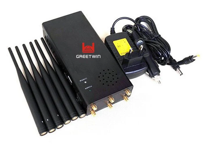 Portable 6 Band Mobile Phone Signal Jammer Blocker 4G Lte800-Lte2600 up to 25m