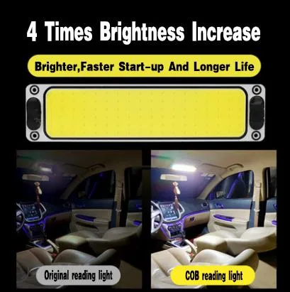 24V grands camions LED liseuses lumières intérieures modifiées COB 96 SMD LED feux de voiture