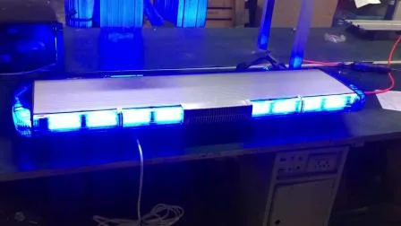 70W 137mm haut-parleur mince 4 couleurs avertissement d'urgence voiture de police LED barre lumineuse d'urgence