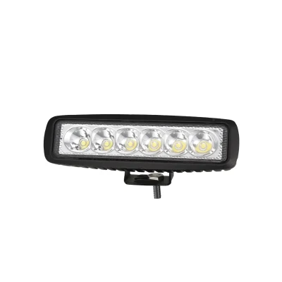 Faible coût noir 18W 6 pouces Slim Emark 12V/24V Epistar LED Lampe de travail pour tout-terrain 4X4