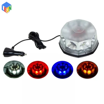 DC 12V-24V Couleur Blanche 8 LED COB Avertissement de Sécurité Clignotant Balise pour Ambulance Autobus Scolaire et Camions