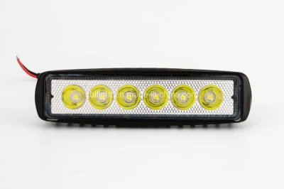 Lumière de travail mince 18W LED de voiture de barre de camion étanche IP68 Offroad de bande automatique montée facile